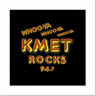 Kmet Rocks Dect Los Angeles Radio Station Posters and Art